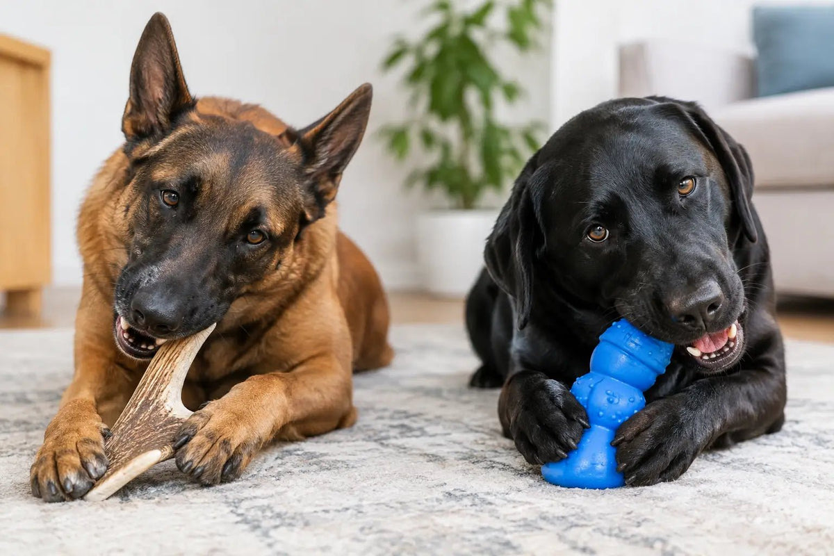 Antlers Versus Toys for Powerful Dog Chewers - Chomper chewz