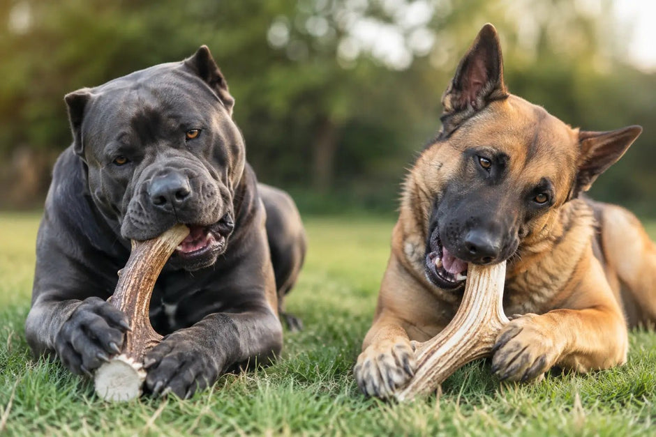 Jumbo Antler Chew Review for Powerful Dogs - Chomper chewz