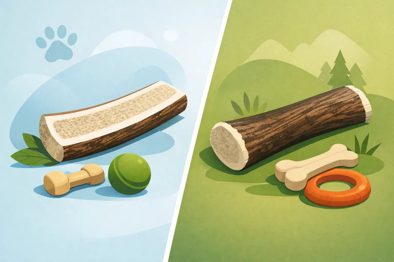 Split vs Whole Antler Chew: Which Is Best? - Chomper chewz