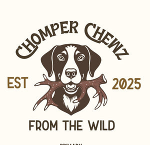 Large Elk & Deer Antler Dog Chews 7-9 inches Naturally Shed Long Lasting Single Ingredient Chew for Big Dogs and Aggressive Chewers - Chomper chewz
