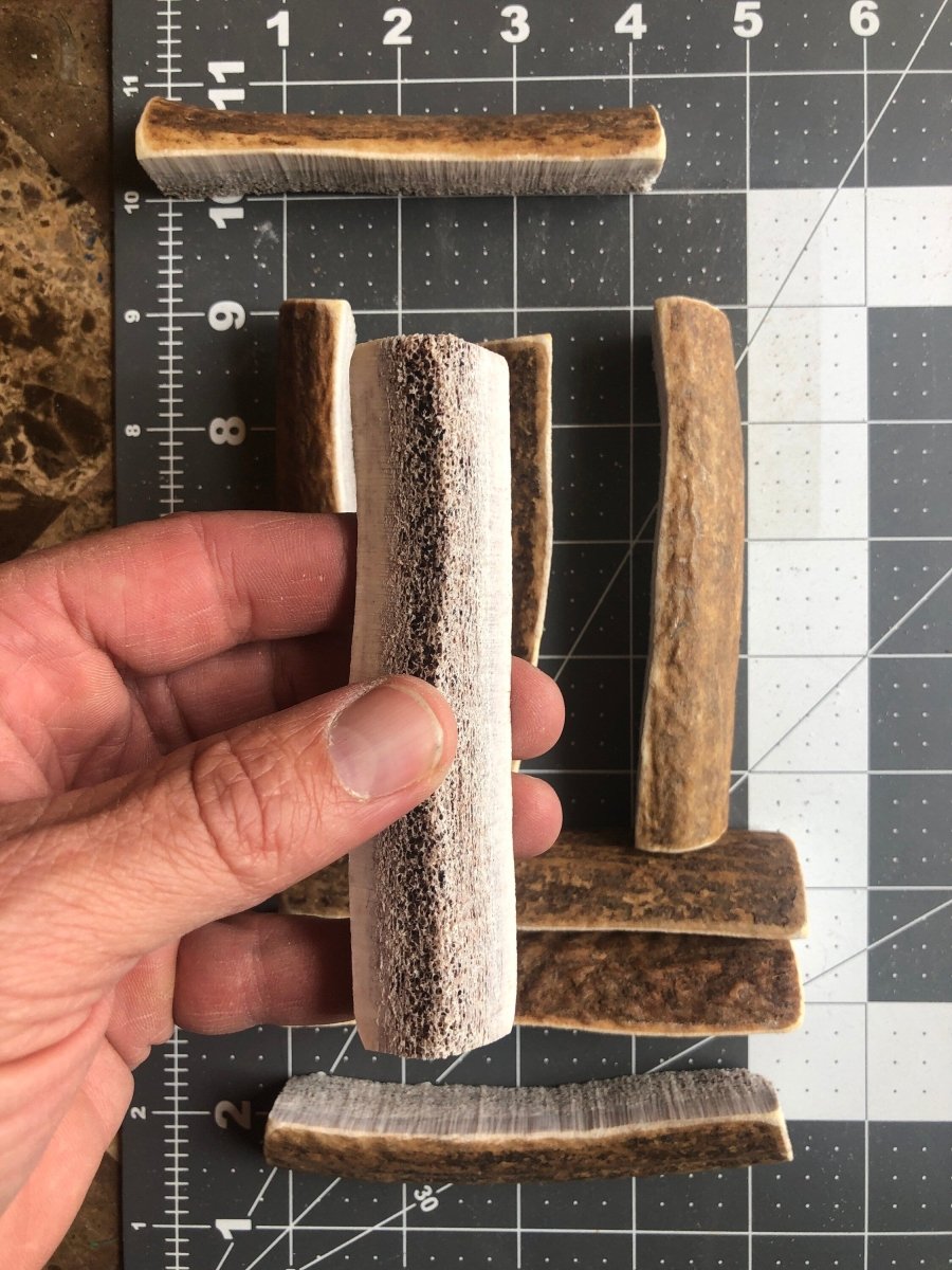 Small Dog Antler Chew Bundle 3 Pack Split Elk Antler Chews for Chihuahua, Yorkie, Frenchie Naturally Shed Single Ingredient - Chomper chewz